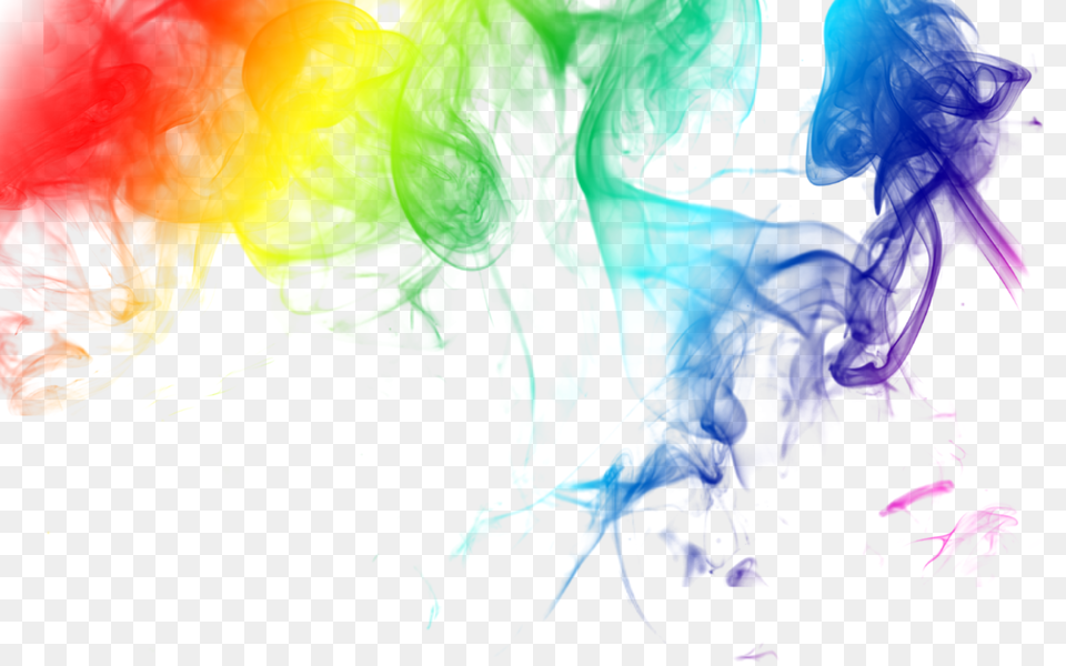 Rainbow Colored Smoke Rainbow Smoke, Light, Neon, Lighting Free Transparent Png