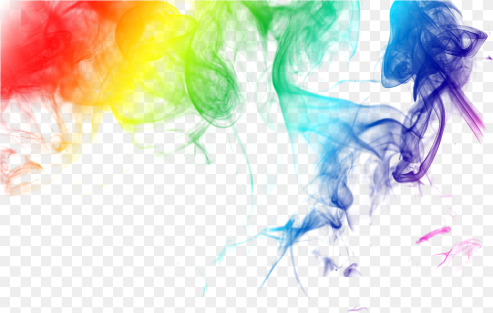 Rainbow Colored Smoke Rainbow Smoke Transparent Background, Art, Graphics, Modern Art, Person Png Image