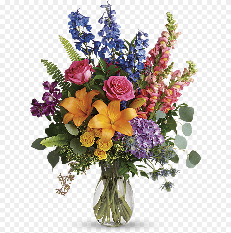 Rainbow Colors Teleflora Colors Of The Rainbow, Art, Floral Design, Flower, Flower Arrangement Free Png