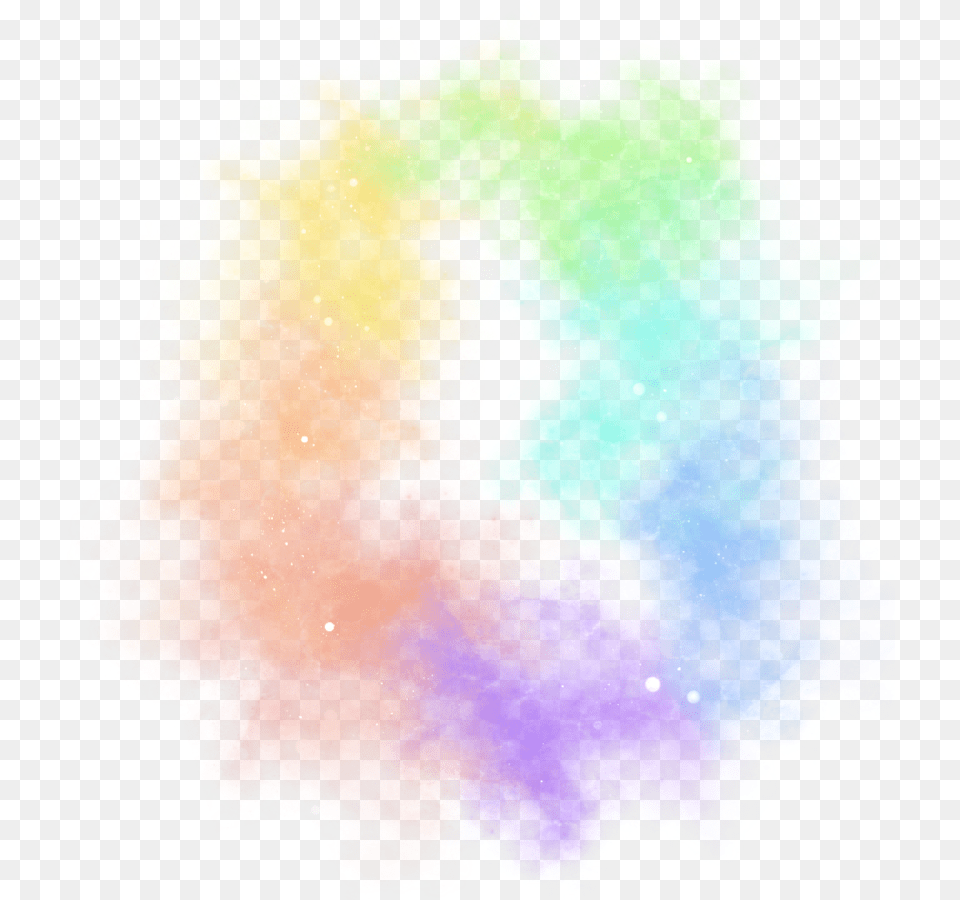 Rainbow Colorsmoke Galaxy Planet Glitter Starlight Color Splash Color Background, Person, Bonfire, Fire, Flame Free Png Download