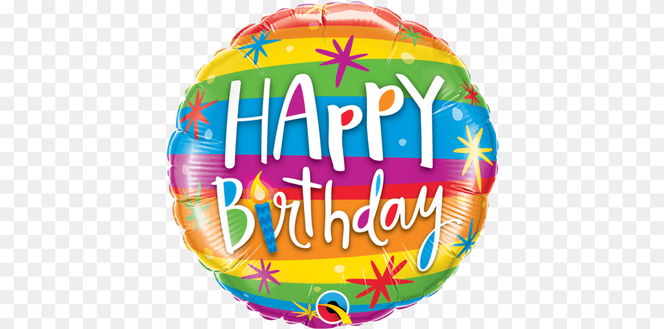 Rainbow Colours Happy Birthday Balloon Imagens De Bexiga De Aniversrio, Birthday Cake, Cake, Cream, Dessert Png