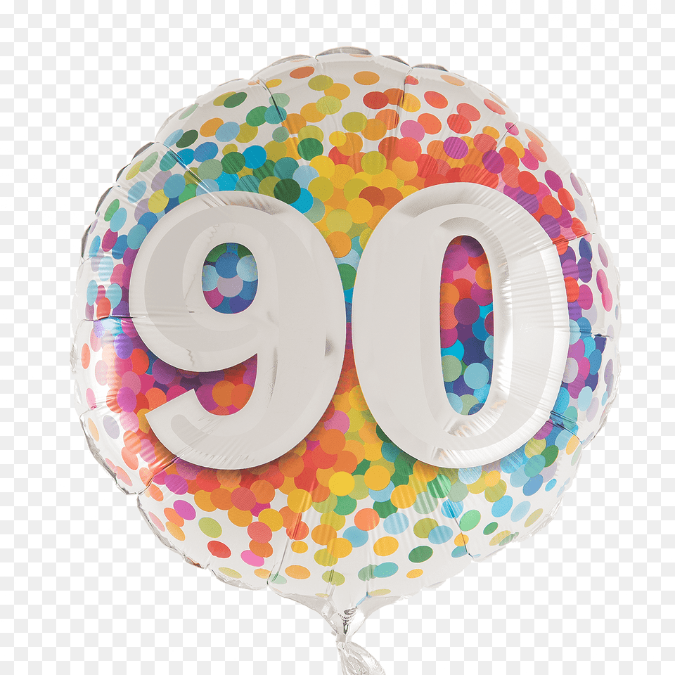Rainbow Confetti 100 Balloon, Number, Symbol, Text Free Transparent Png