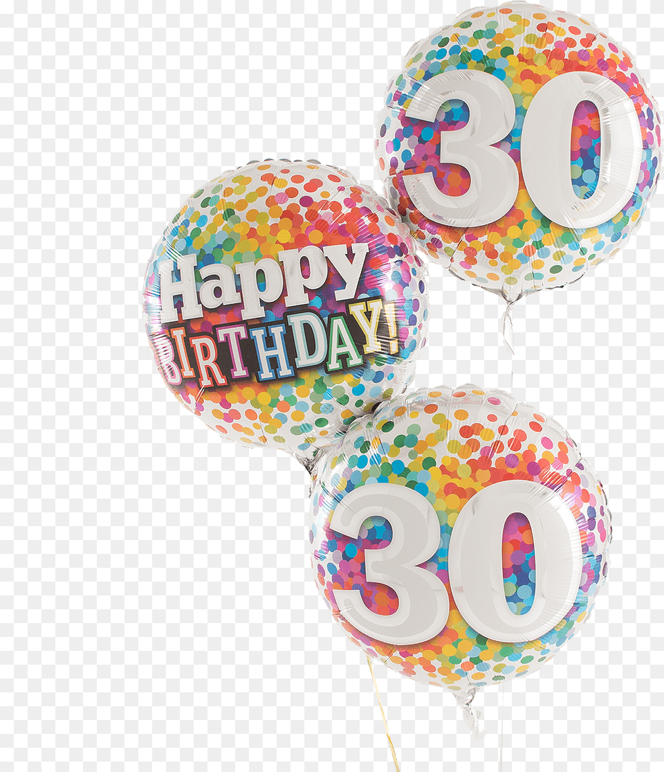Rainbow Confetti Happy Birthday Trio 50th Birthday Balloons, Balloon, Number, Symbol, Text Png