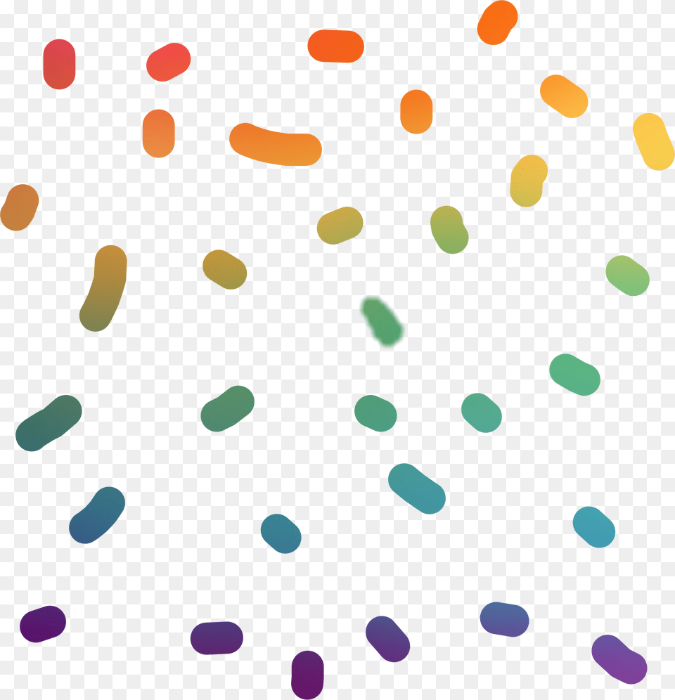 Rainbow Confetti Party Cool Like Edit Sticker Art Inter, Paper Free Transparent Png