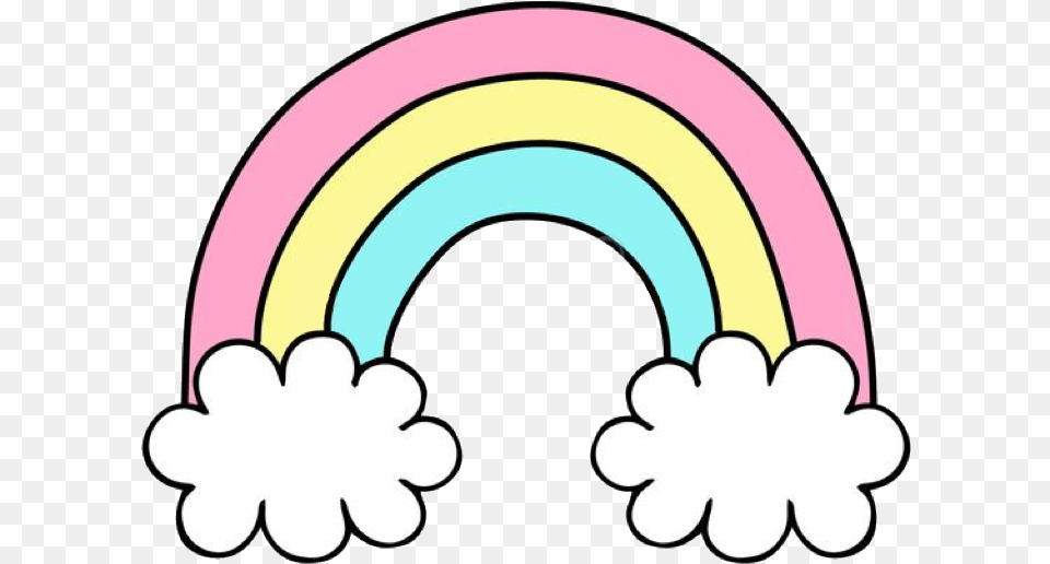 Rainbow Cute Cloud Rainbows Clipart Images Cute Rainbow Clipart Background, Disk Png Image