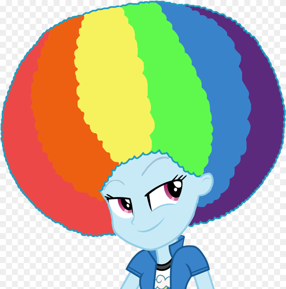 Rainbow Dash Afro, Clothing, Hat, Face, Head Png