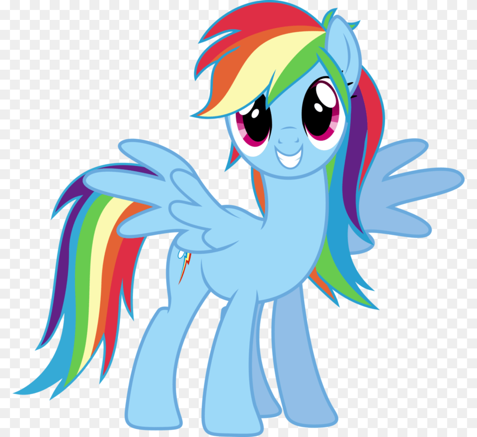 Rainbow Dash Always Brushies With Style, Baby, Person, Book, Comics Free Png