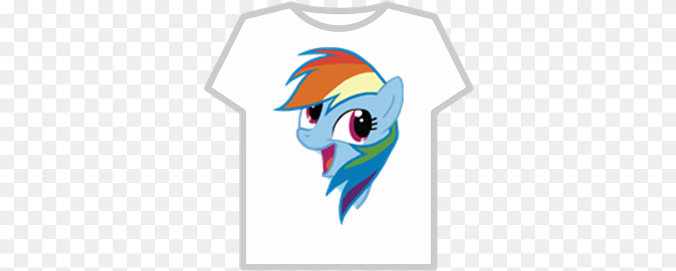 Rainbow Dash Awesome Face Transparent Roblox Pink Blood Roblox T Shirt, Clothing, T-shirt Free Png