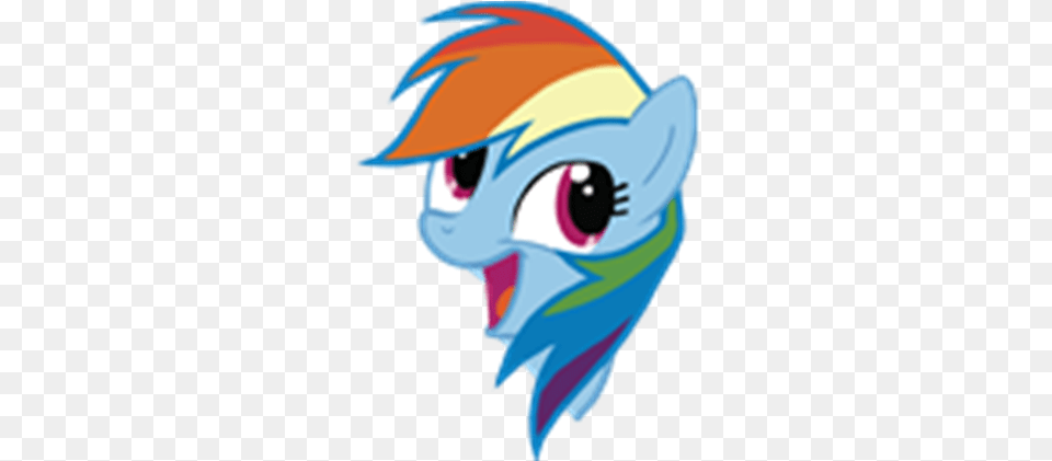 Rainbow Dash Awesome Face Transparent Roblox Rainbow Dash My Little Pony Face, Book, Comics, Publication, Animal Png
