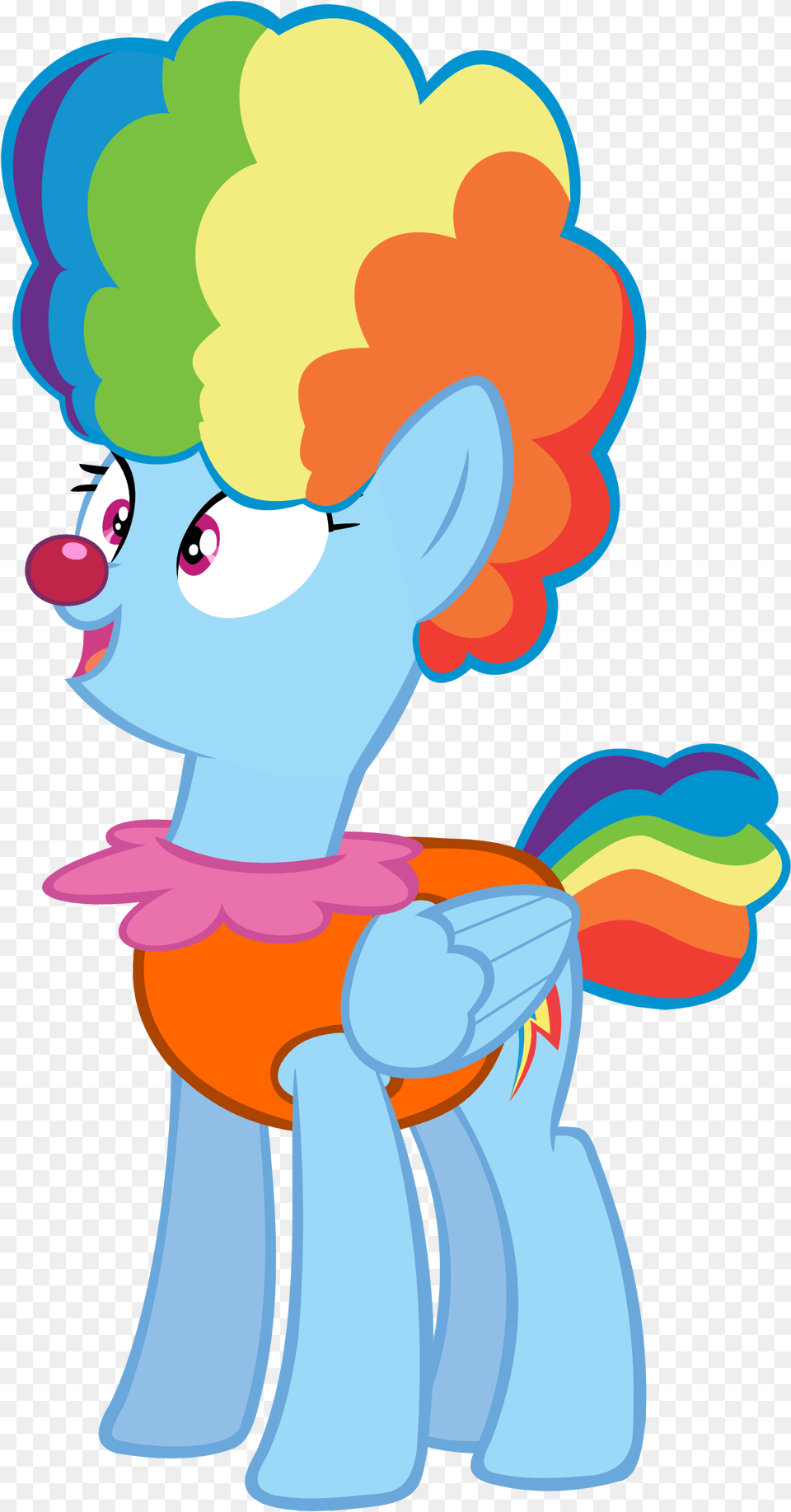 Rainbow Dash Clown, Performer, Person Free Png