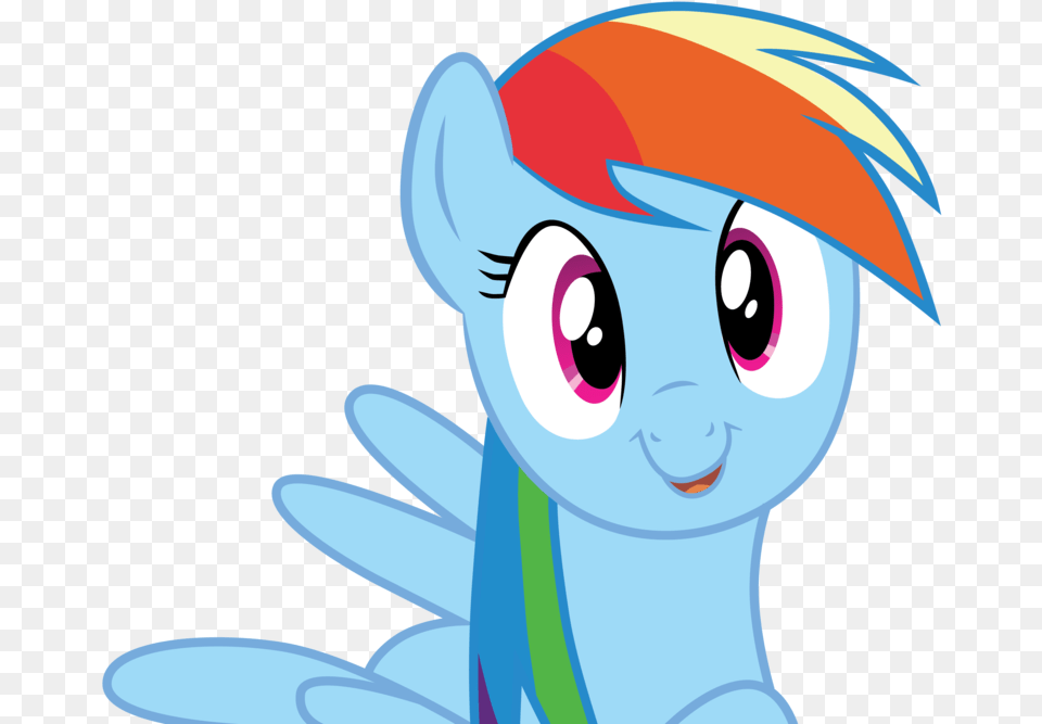 Rainbow Dash Cute Face Vector By Br David Rainbow Dash Cute Vector, Book, Comics, Publication, Cartoon Free Png