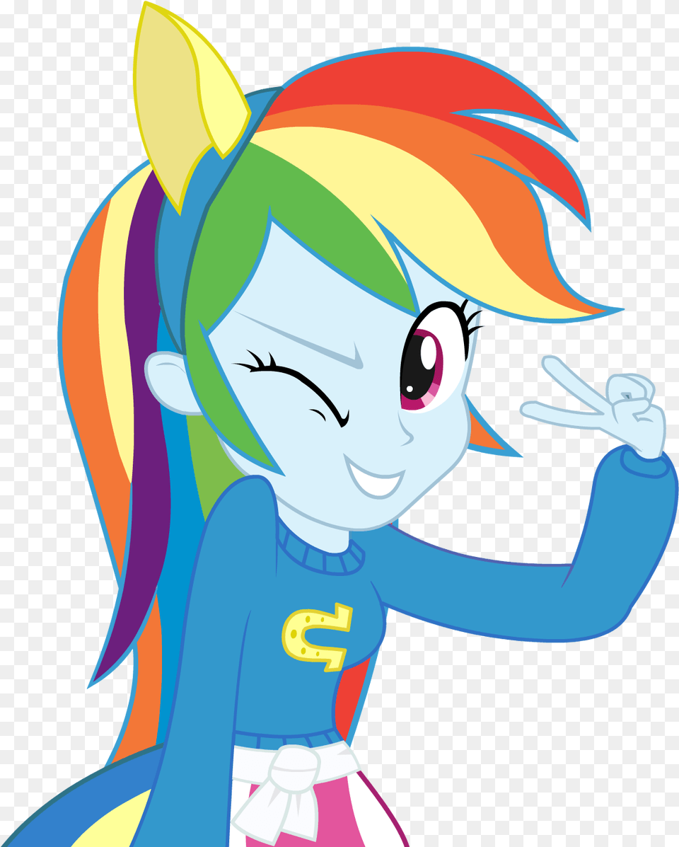 Rainbow Dash Daring Do Human, Book, Comics, Publication, Baby Png Image