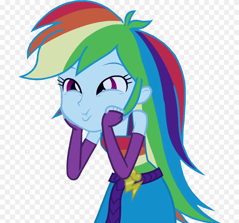 Rainbow Dash Equestria Girls Pic For Designing Rainbow Dash Equestria Girl, Book, Comics, Publication, Baby Free Png