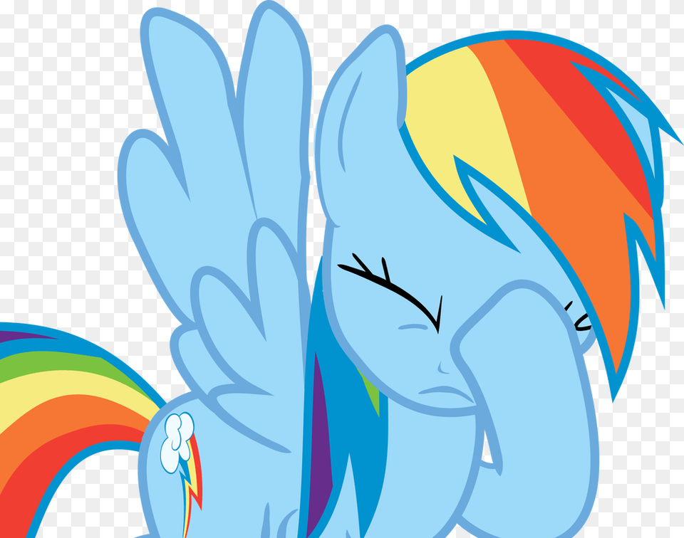 Rainbow Dash Facepalm By Gonzgab322 Rainbow Dash Facepalm, Art, Graphics, Person, Outdoors Free Transparent Png