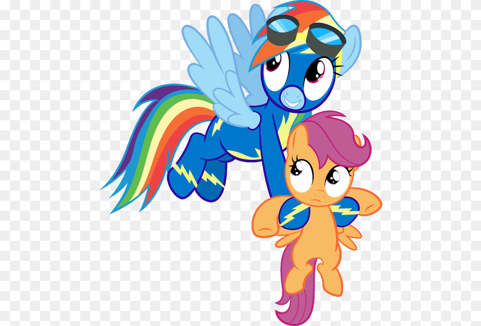 Rainbow Dash Fillynapping Scootaloo By Spellboundcanvas Scootaloo Y Rainbow Dash, Baby, Person, Face, Head Free Transparent Png