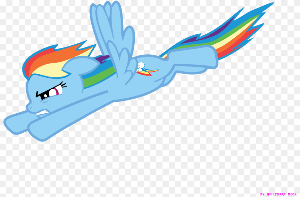 Rainbow Dash Flying Free Png