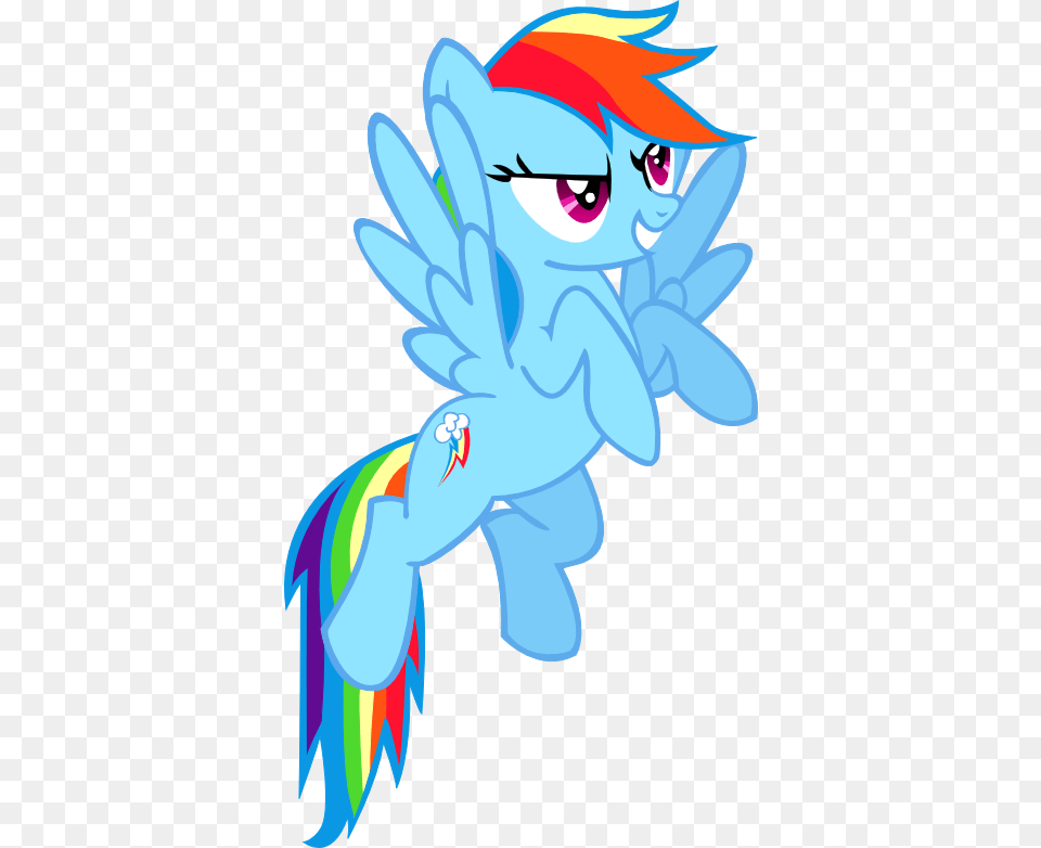Rainbow Dash Flying Transparent Rainbow Dash Flying, Book, Comics, Publication, Baby Free Png Download