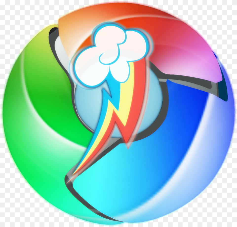 Rainbow Dash Google Chrome Icon Visual Fan Art Mlp Forums Rainbow Dash Google Chrome, Sphere, Disk Png Image