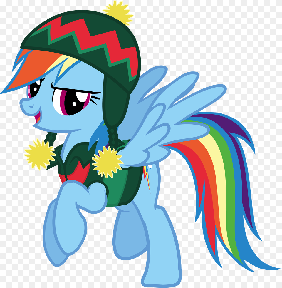 Rainbow Dash Hearth S Warming Eve Card Creator My Little Pony, Art, Graphics Free Png