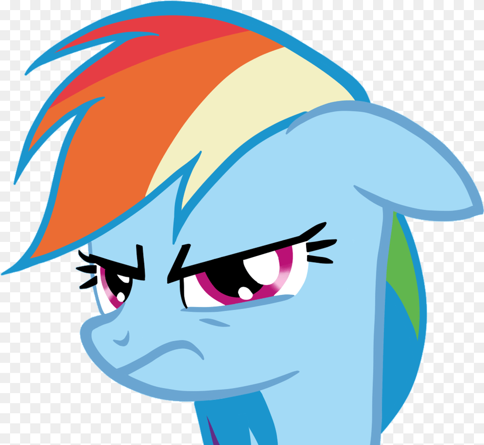 Rainbow Dash Is Angry Clipart Best Clipart Best Mlp Rainbow Dash Surprised, Book, Comics, Publication, Animal Free Png