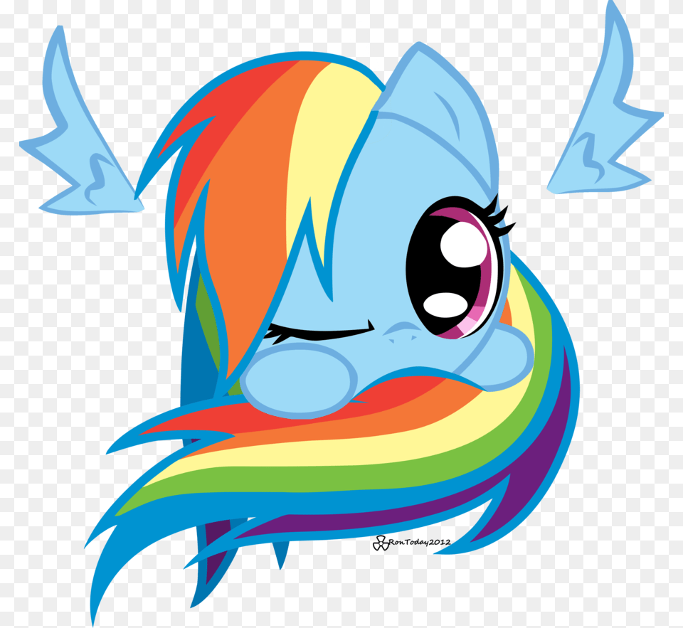 Rainbow Dash Kawaii, Art, Animal, Fish, Sea Life Free Transparent Png