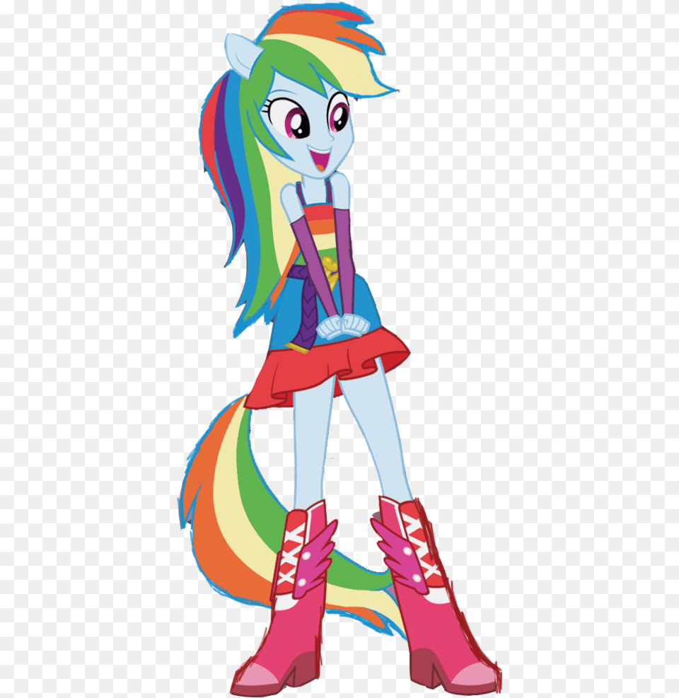 Rainbow Dash My Little Pony Rainbow Dash My Little Pony Equestria Girl Rarity, Book, Comics, Publication, Person Free Png Download