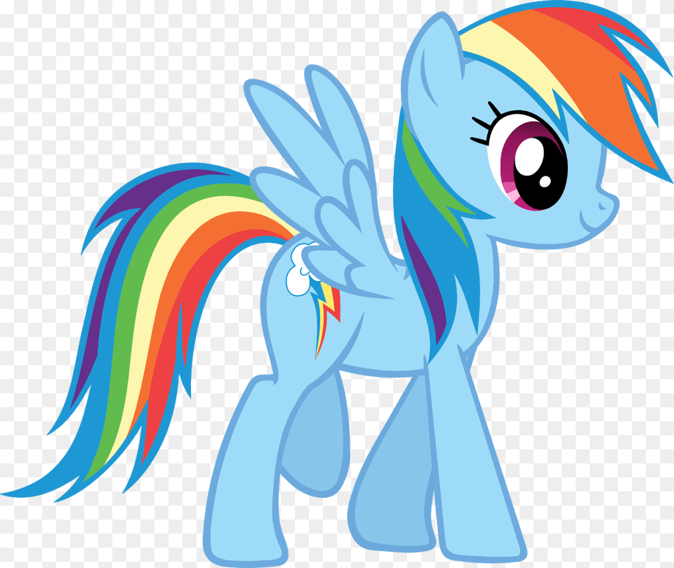 Rainbow Dash Side View, Art, Graphics Free Png