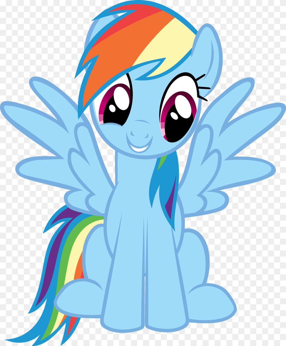 Rainbow Dash Sitting, Face, Head, Person Free Png