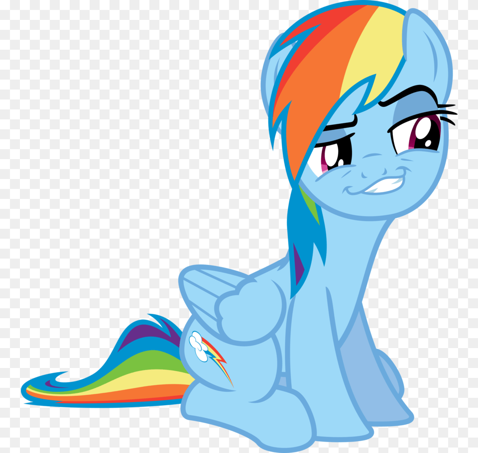 Rainbow Dash Smile Banner Black And White Library Transparent Background Rainbow Dash, Book, Comics, Publication, Baby Png Image