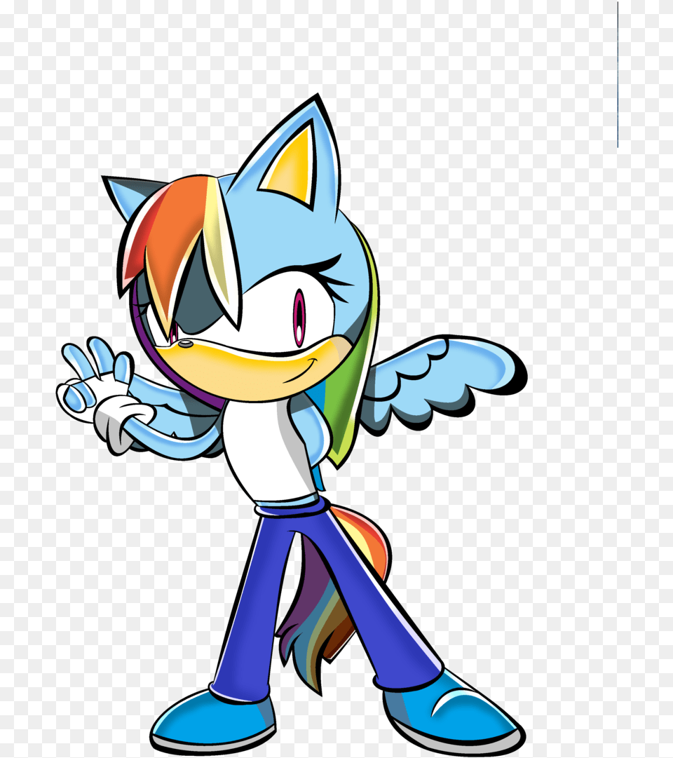 Rainbow Dash Sonic Style, Book, Comics, Publication, Baby Free Transparent Png