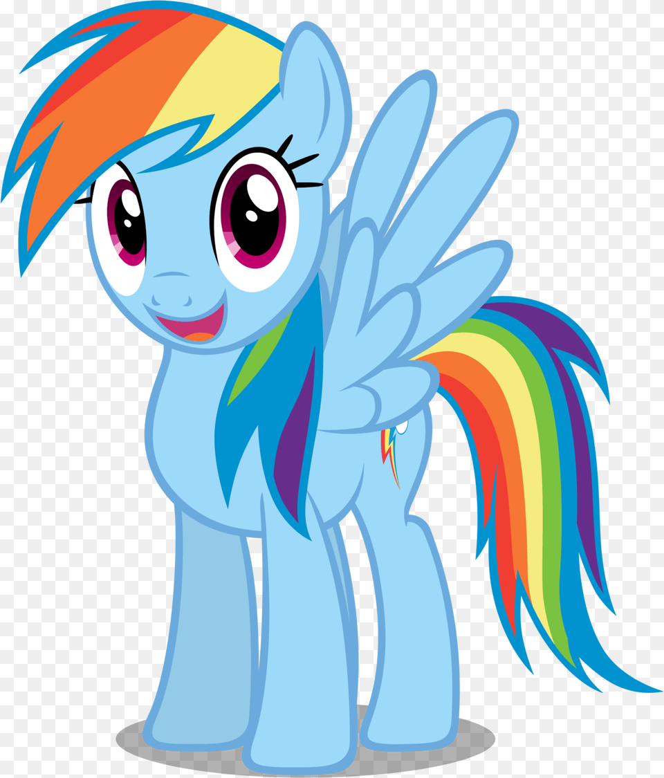 Rainbow Dash Vector My Little Pony And Rainbow Dash Cake Toppers, Book, Comics, Publication, Art Free Png Download