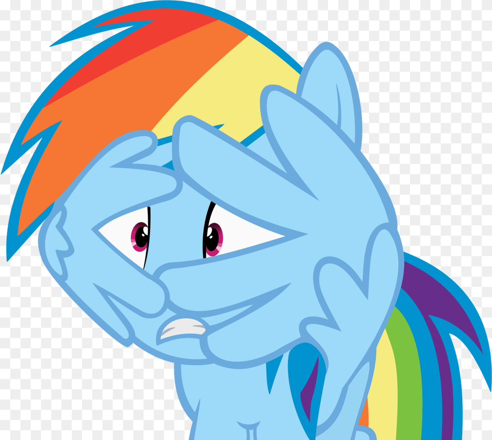 Rainbow Dash Wings Her Eyes Vector By Gturbo5 Rainbow Dash Scared, Book, Comics, Publication, Animal Free Png Download