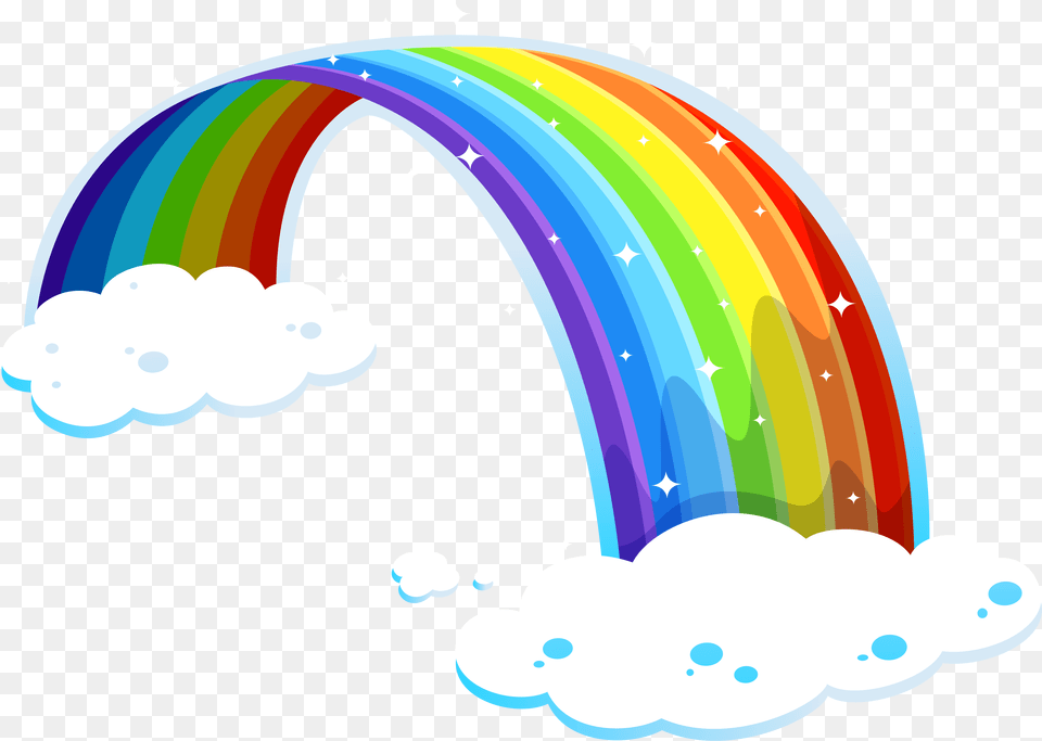 Rainbow Decoration Clouds 6997 Icons And Rainbow Clipart, Art, Graphics, Nature, Outdoors Free Png