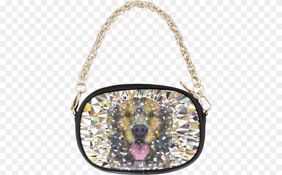 Rainbow Dog Chain Purse Gold Star Black Purse, Accessories, Bag, Handbag Png