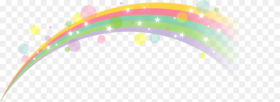 Rainbow Dots And Stars Clipart, Art, Graphics, Floral Design, Pattern Png Image