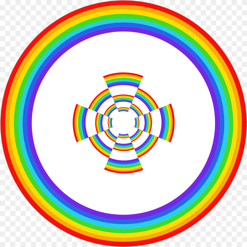 Rainbow Circle, Pattern, Disk Free Png Download