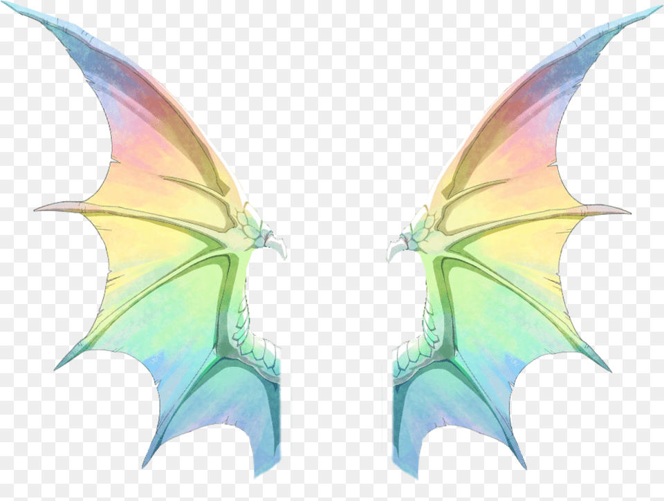 Rainbow Dragon Demon Wings Colorful Rainbow Dragon With Background, Accessories, Machine, Wheel Free Transparent Png