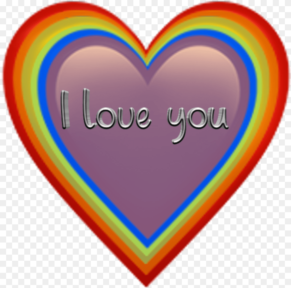 Rainbow Effects Coolness Yeet Heart Free Png