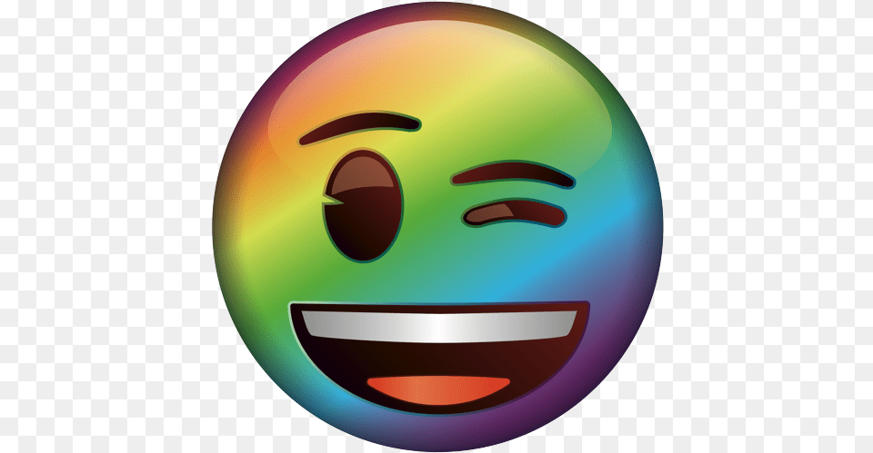 Rainbow Emoji Faces, Disk, Sphere, Egg, Food Free Png Download