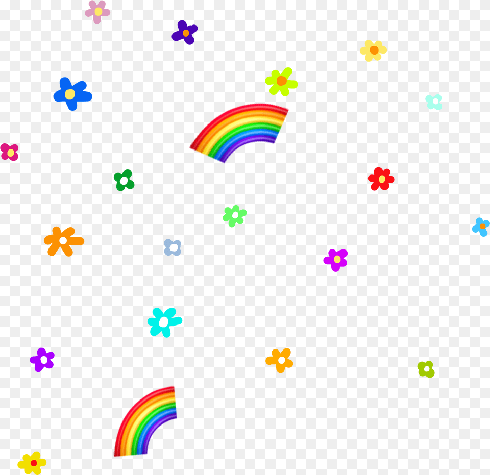 Rainbow Emoji Flowers Freetoedit, Paper, Art, Graphics, Computer Png