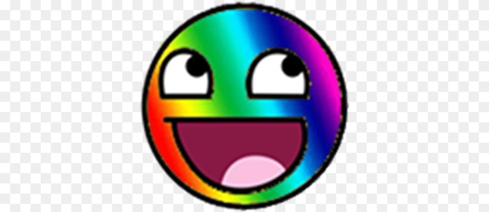 Rainbow Epic Smiley Face Roblox Rainbow Epic Face, Disk Free Png Download