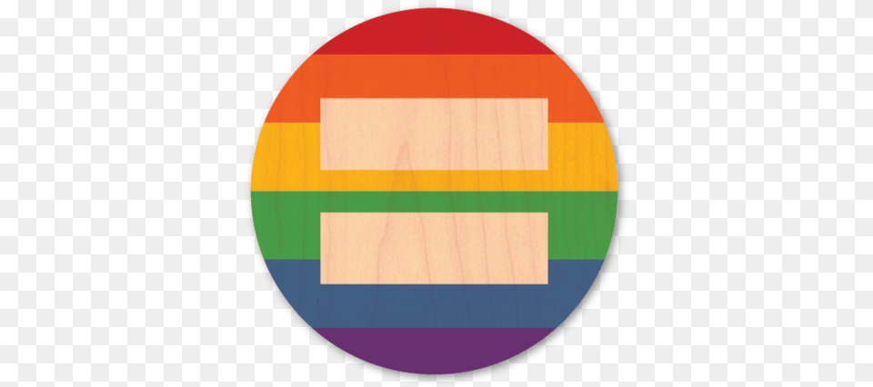 Rainbow Equal Sign Circle, Sphere, Wood, Road Sign, Symbol Free Png Download