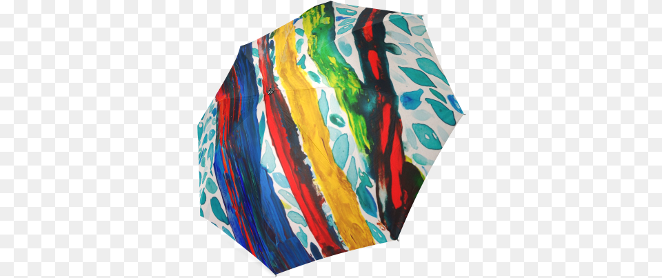 Rainbow Eucalyptus Graffiti Artist Tree Foldable Umbrella Umbrella, Art, Modern Art, Painting, Dye Free Png