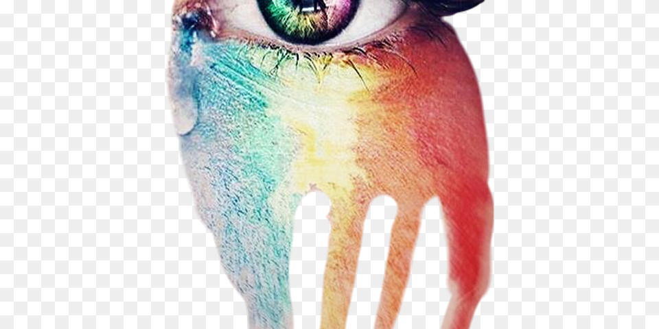 Rainbow Eye Aesthetic, Head, Person, Skin, Tattoo Free Png