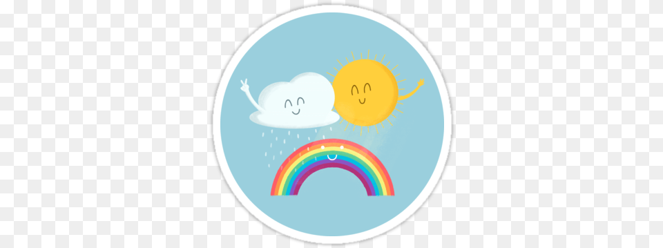 Rainbow Family Sticker By Cartoon Being Die Familien Niedlicher Cartoon Gewundenes Spiral Notizblock, Nature, Outdoors, Sky, Disk Png Image