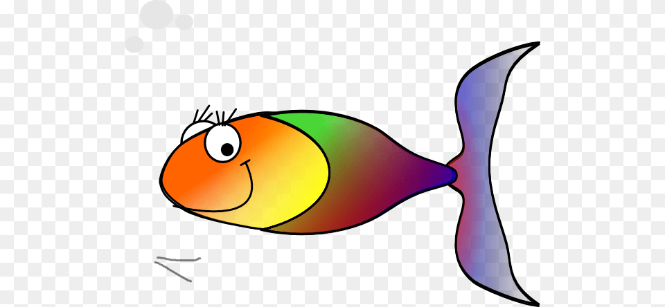 Rainbow Fish Clip Art At Clker Vector Royalty Rainbow Fish Cartoon, Animal, Sea Life, Shark Free Transparent Png