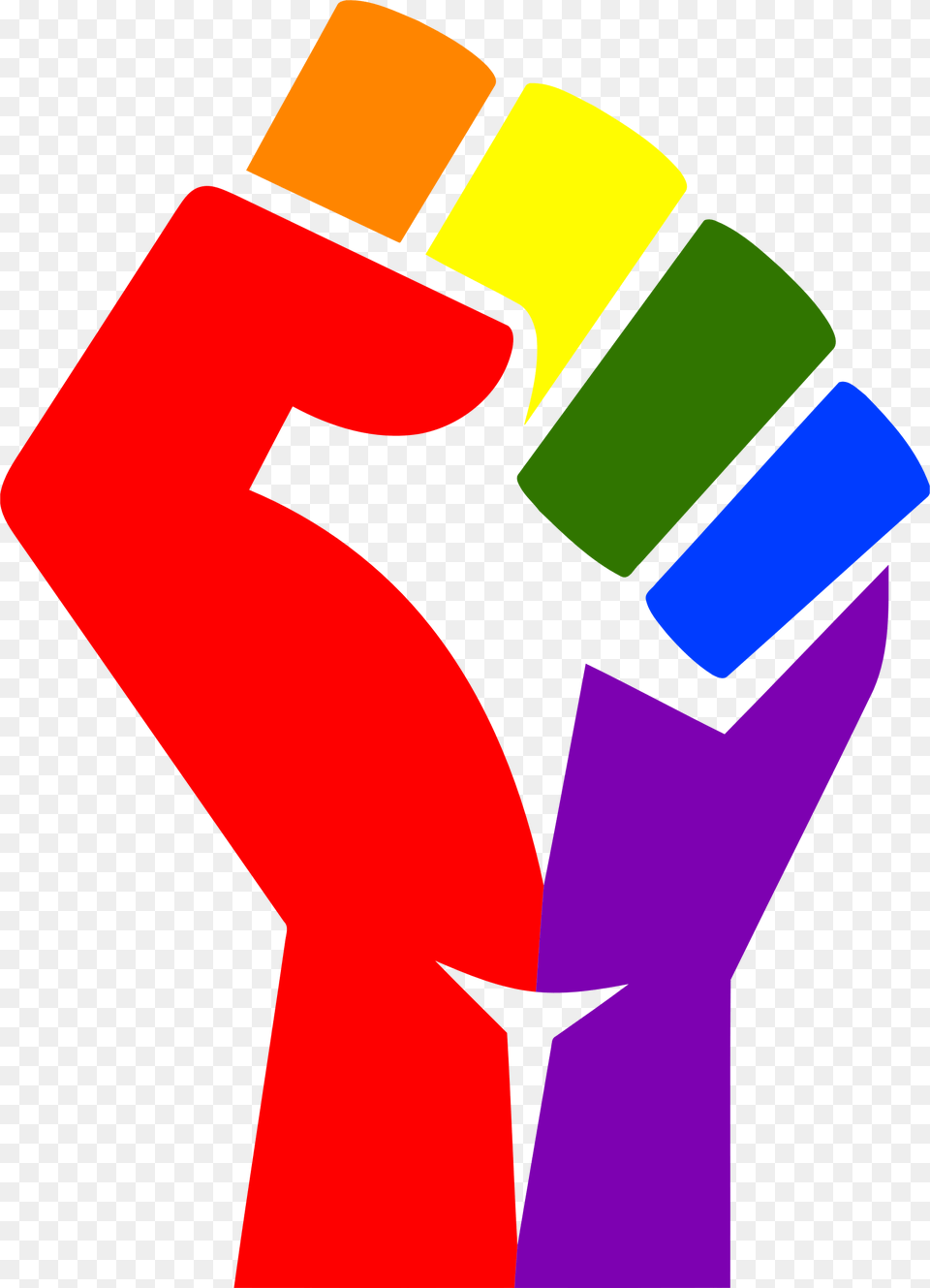 Rainbow Fist Remixed Icons, Body Part, Hand, Person, Cross Free Png Download