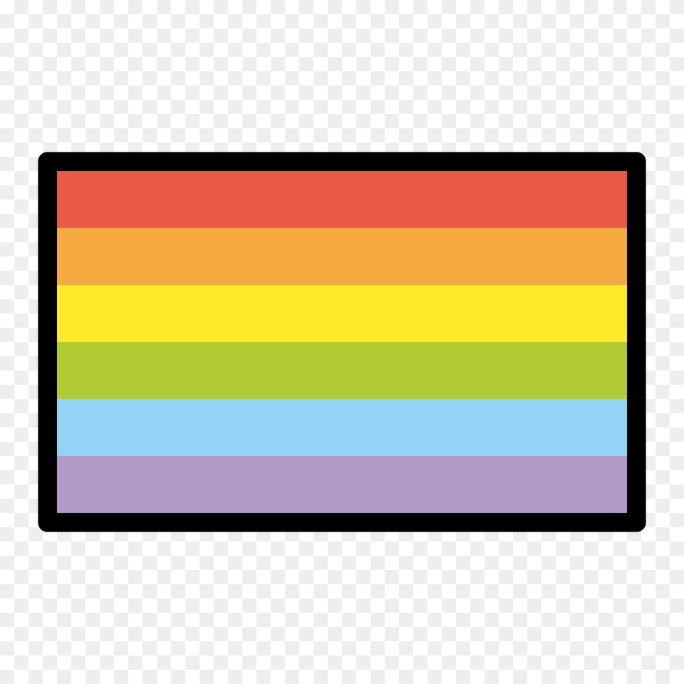 Rainbow Flag Emoji Clipart, Computer Hardware, Electronics, Hardware, Screen Png