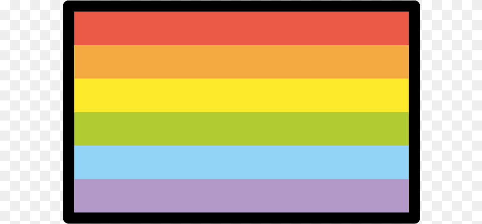 Rainbow Flag Emoji Clipart Orange Free Png Download