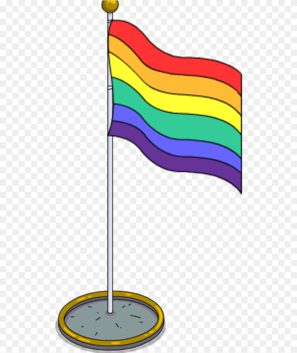 Rainbow Flag Pole Transparent Pride Flag Png Image